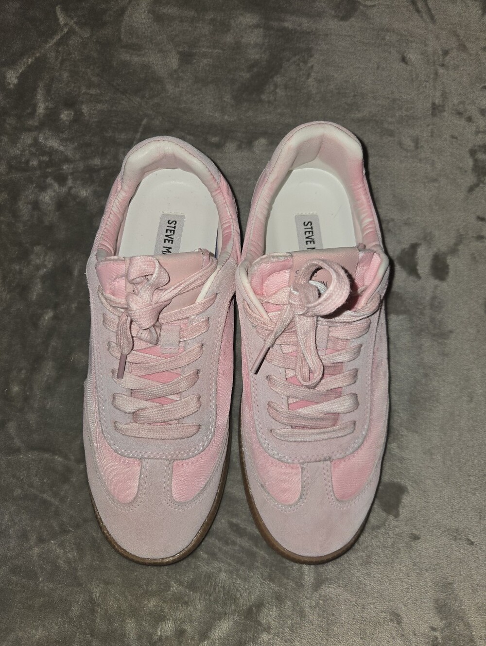 Steve Madden Pastel Pink Women's Lace-Up Sneakers